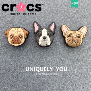 Jibbitz crocs charms หัวเข็มขัดรองเท้า อุปกรณ์เสริมสําหรับสัตว์เลี้ยง สุนัข การ์ตูนน่ารัก หัวเข็มขัดตกแต่ง