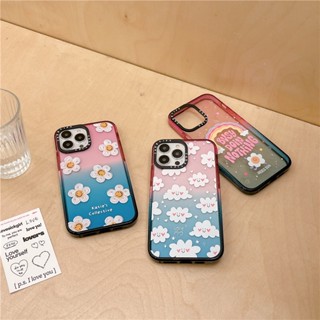 CASETIFY【BUSY Doin NOTHING】เคสโทรศัพท์มือถืออะคริลิค ลายดอกเดซี่ หลากสี สร้างสรรค์ สําหรับ iPhone 12 13 14 Pro Max