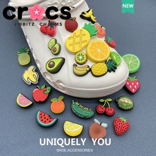 Jibbitz crocs charms หัวเข็มขัดรองเท้า อุปกรณ์เสริมรองเท้า การ์ตูนผลไม้ ซีรีส์ สร้างสรรค์ หัวเข็มขัดตกแต่ง