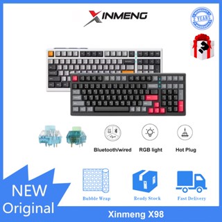 Xinmeng X98 คีย์บอร์ดไร้สาย RGB