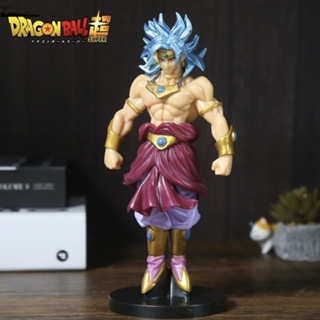 โมเดลฟิกเกอร์ PVC รูป Dragon Ball Super Broly Blue-Haired Standing Saiyan คุณภาพสูง สําหรับตกแต่งบ้าน