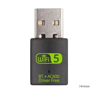 Iwo การ์ดรับส่งสัญญาณ WiFi ไร้สาย Dual-Band USB 600M 2 4G 5G WI-FI สําหรับคอมพิวเตอร์ตั้งโต๊ะ