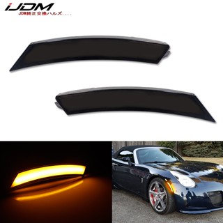 Ijdm ไฟหมอก LED สีเหลืองอําพัน ติดกันชนหน้า แบบเปลี่ยน สําหรับ 2006 2007 2008 2009 2010 Pontiac Solstice &amp; Saturn Sky OEM 2 ชิ้น 25774951