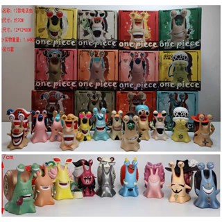 [Spot] 12 models of one piece Luffy Solon Nami Robin Qiao Ba francci family photo phone worm hand-made doll