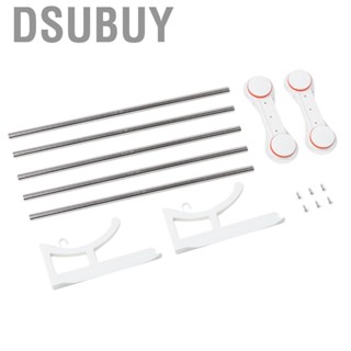 Dsubuy Hand Towel Holder  Wall Mounted Suction Cup Rack Powerful for Bathroom Kitchen Door