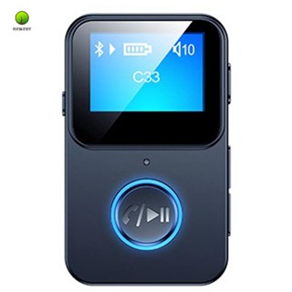 อะแดปเตอร์รับสัญญาณเสียงบลูทูธ 5.0 เครื่องเล่น MP3 พร้อมหน้าจอ รองรับการถ่ายภาพระยะไกล