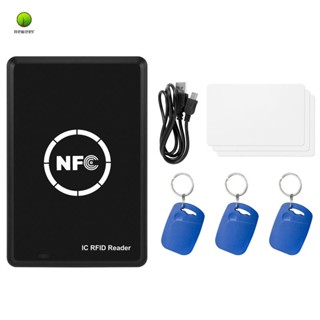 Rfid NFC Duplicator 125KHz คีย์ Fob เครื่องถ่ายเอกสาร 13.56MHz โปรแกรมเมอร์เข้ารหัส USB อินเตอร์เฟซ RFID เครื่องอ่านการ์ดอัจฉริยะ