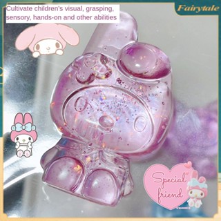 ของเล่นตุ๊กตาขี้ผึ้งเจลลี่บีบได้ รูปการ์ตูน Sanrio My Melody Cinnamoroll แฮนด์เมด เหมาะกับของขวัญ สําหรับเด็ก