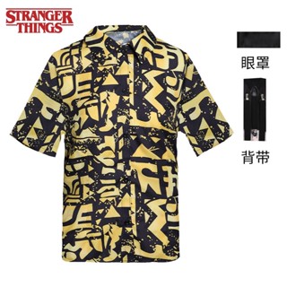 ใหม่ เสื้อยืดคอสเพลย์ แขนสั้น พิมพ์ลาย Stranger Things 3 ขนาดเล็ก 11cos สําหรับผู้หญิง