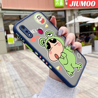 เคสโทรศัพท์มือถือใส ขอบสี่เหลี่ยม กันกระแทก ลายการ์ตูนชินจังซน สําหรับ Realme 3 3i 3 Pro