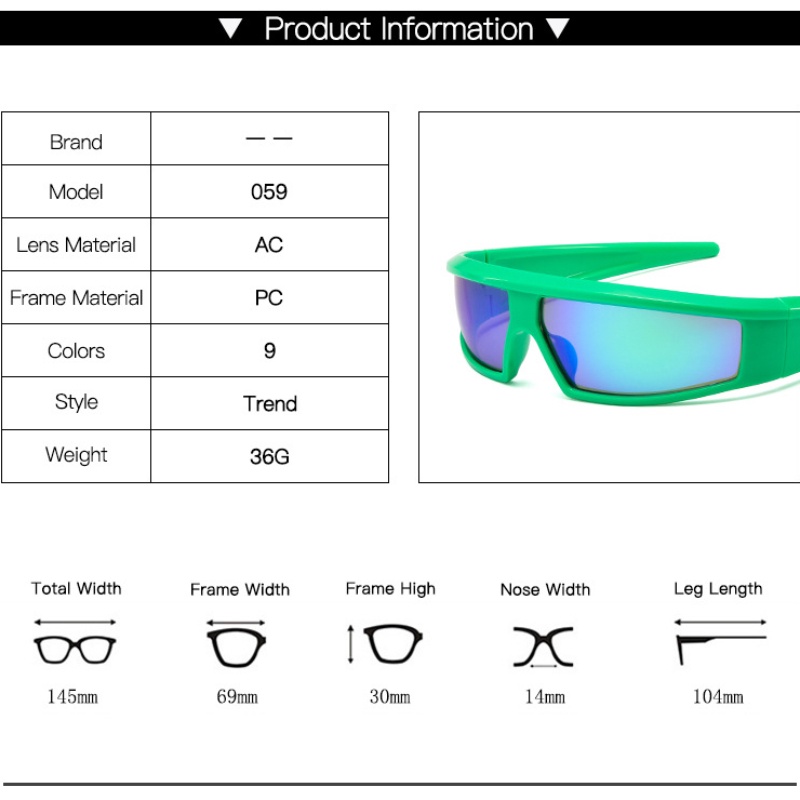 【พร้อมส่ง】COD(San9) ใหม่ แว่นตากันแดด ทรงสี่เหลี่ยมผืนผ้า Y2k สําหรับผู้ชาย และผู้หญิง ราคา ถูกที่สุด ดีลบีเคเค แกลเลอรีภาพที่ 4