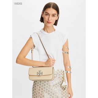 **c2** กระเป๋า Tory Burch Eleanor Pebbled E/W Small Convertible Shoulder Bag สินค้าใหม่ ของแท้