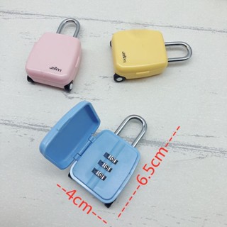 {Mini Combination Lock} กุญแจล็อคตู้เสื้อผ้า ขนาดเล็ก สําหรับครัวเรือน กระเป๋าเป้สะพายหลัง กระเป๋าเดินทาง หอพักนักเรียน