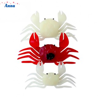 【Anna】Soft Lure White/Red Artificial Crab Bait Crab Soft Lure Sea Fishing Equipment