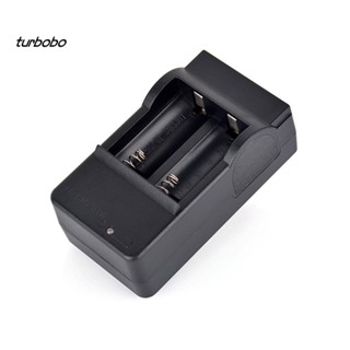 Turbobo ปลั๊ก US ไฟแสดงสถานะการเดินทาง ที่ชาร์จแบตเตอรี่คู่ สําหรับ CR123A 16340