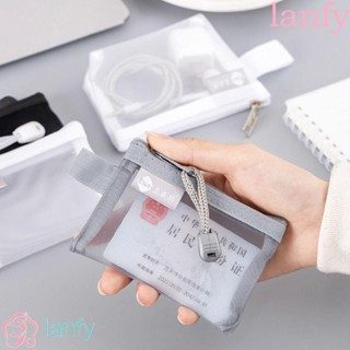 LANFY กระเป๋าใส่เหรียญ ขนาดเล็ก 3 สี สําหรับใส่บัตรเครดิต หูฟัง ลิปสติก กุญแจ