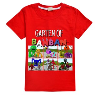 เสื้อยืดแขนสั้นลําลอง ลาย Garten of Banban แฟชั่นสําหรับเด็กผู้ชาย และเด็กผู้หญิง อายุ 3-15 ปี