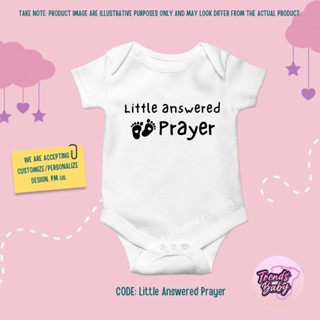 Baby onesie "คําตอบเล็กๆน้อยๆ" ออกแบบคําสั่งปรับแต่ง/ประกาศการตั้งครรภ์ บุคคล KSE1