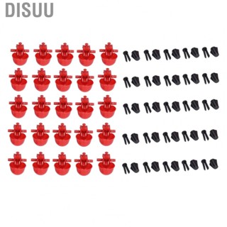 Disuu 25pcs Chicken Water Cups Feeder Bright Removble Watering Equipment Red Plastic