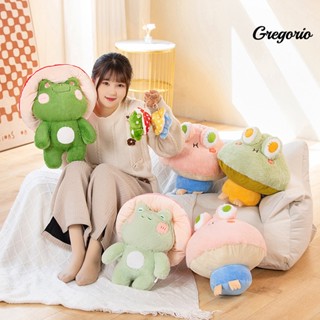 Gregoriowj ตุ๊กตากบ ผ้าฝ้าย PP แบบนิ่ม รูปเห็ดน่ารัก