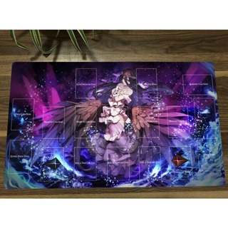 Overlord Yugioh Playmat Albedo CCG TCG แผ่นรองเมาส์เล่นเกม ลายการ์ตูนอนิเมะ สําหรับเด็กผู้หญิง