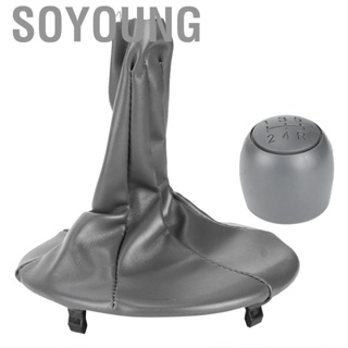 Soyoung Shift Knob  5 Speed Gear with Dust Cover Boot 71775051 Fit for Fait Panda 500 500C