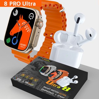 นาฬิกาข้อมือ Smart watch 8 ultra Series 8 เชื่อมต่อบลูทูธ กันน้ํา วัดอุณหภูมิร่างกาย เหมาะกับการเล่นฟิตเนส