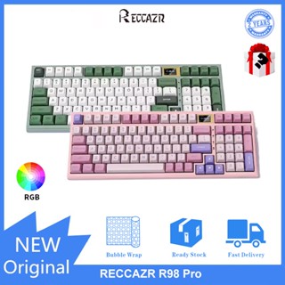 Reccazr R98 Pro คีย์บอร์ดเมคคานิคอล RGB สามโหมด