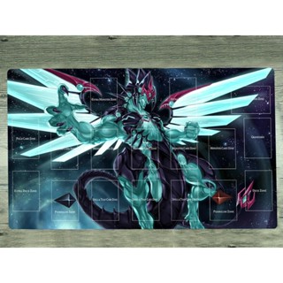 Yugioh Playmat Galaxy Eyes Photon Dragon Yugioh แผ่นรองเมาส์เล่นเกม TCG CCG ฟรีกระเป๋า