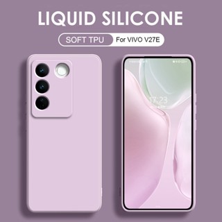 เคสโทรศัพท์ซิลิโคน TPU แบบนิ่ม ทรงสี่เหลี่ยม กันกระแทก สีแคนดี้ สําหรับ VIVO V27E V25E Case V27 V25 Pro 5G