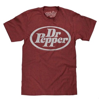 เสื้อยืดแขนสั้นคอกลมT-shirt  เสื้อยืด พิมพ์ลายโลโก้ Luv Dr Pepper Dr Pepper ทรงวงรี สไตล์คลาสสิก เหมาะกับของขวัญวันเกิด