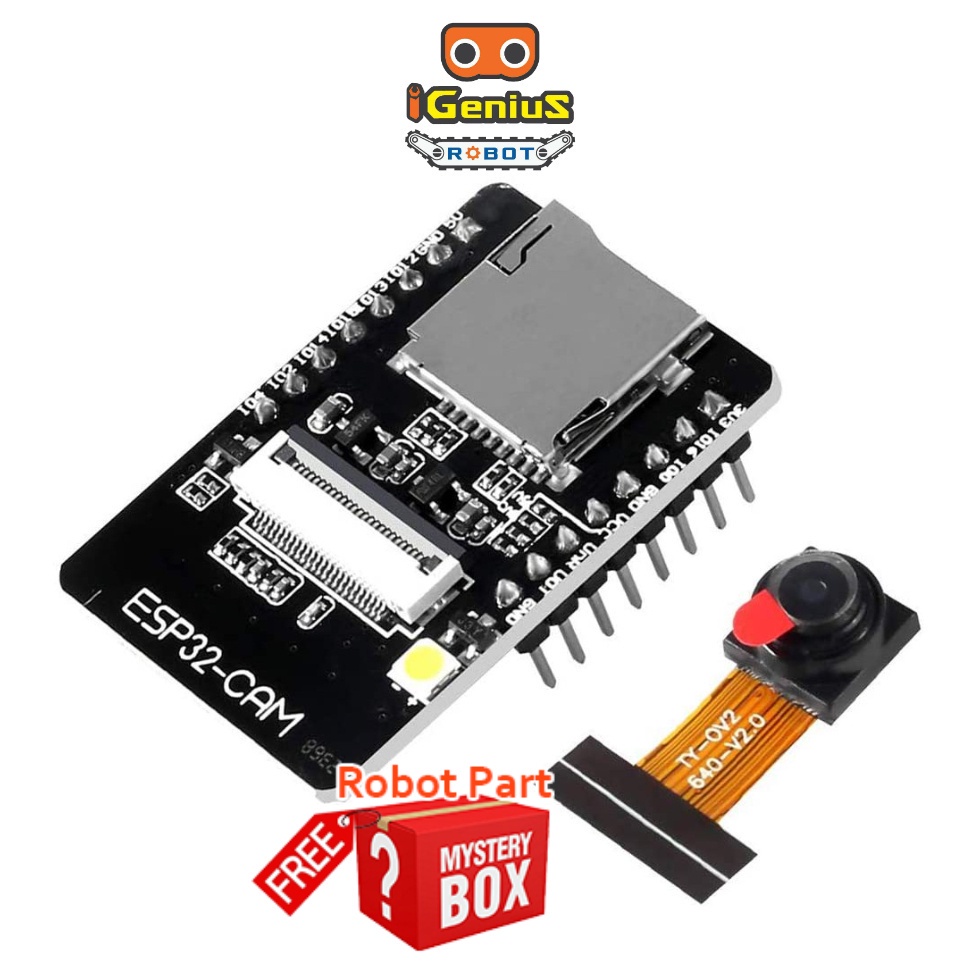 (มีของแถม) โมดูลกล้อง OV2640 ESP32 Dev Arduino WiFi Bluetooth รองรับการเชื่อมต่อผ่าน Serial Port