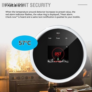 Intelligent Security เครื่องตรวจจับการรั่วไหลของก๊าซเชื้อเพลิงอัจฉริยะ WiFi ความไวแสงสูงสีแดงสัญญาณเตือนการรั่วไหลของก๊าซสำหรับห้องครัวโรงแรม