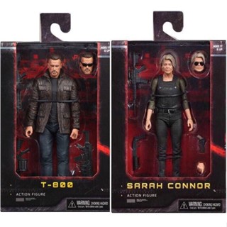 ฟิกเกอร์ Neca Terminator 2019 Movie Dark Destiny Sarah Connor Elderly Arnold Schwarzenegger T800 CLFR