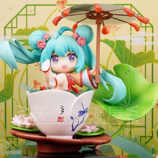 ส่งฟรี พร้อมส่ง โมเดลฟิกเกอร์ อนิเมะ Hatsune Miku ของขวัญ ของตกแต่ง สําหรับเด็กผู้หญิง