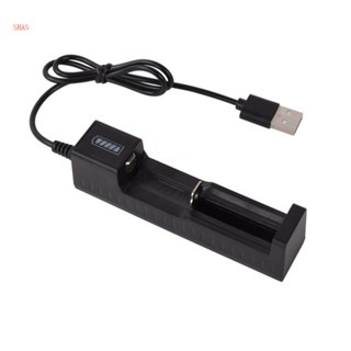 Shas อะแดปเตอร์ชาร์จแบตเตอรี่ลิเธียม USB สําหรับแบตเตอรี่ลิเธียม 4 2V 18650 18490 Li-ion 1 ช่อง