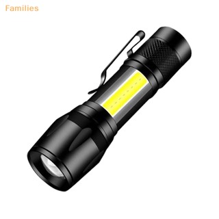 Families&gt; ไฟฉาย LED ขนาดเล็ก ชาร์จ USB กันน้ํา แบบพกพา สําหรับตั้งแคมป์