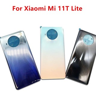 เคส 10TLite สําหรับ Xiaomi Mi 10T Lite 6.67&amp;quot; ฝาครอบแบตเตอรี่กระจก ด้านหลัง และโลโก้ แบบเปลี่ยน สําหรับซ่อมแซม