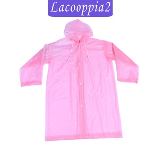 [Lacooppia2] เสื้อแจ็กเก็ตกันฝน มีฮู้ด ทรงยาว สําหรับเด็ก และผู้ใหญ่ เหมาะกับการเดินทาง ตกปลา กิจกรรมกลางแจ้ง