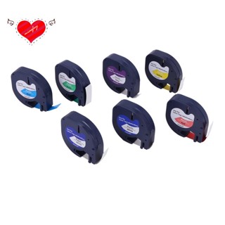 เทปสี 91201 คละสี สําหรับ DYMO Letratag Tape 12 มม. 91330 16952 91331 91332 DYMO Letratag Lt-100H 7 แพ็ค