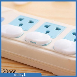 [Dolity1] ฝาครอบซ็อกเก็ตไฟฟ้า ป้องกันเด็ก สําหรับบ้าน 20 ชิ้น