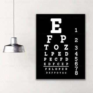 ภาพจิตรกรรมบนผ้าใบ รูปตา Acuity Tt Snellen Chart สําหรับเด็ก 0416