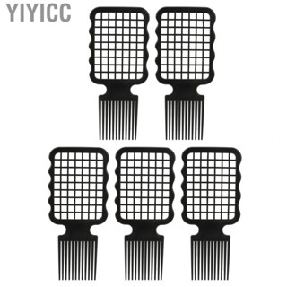 Yiyicc Curly Hair Twist Combs  Lightweight Grid Shape 5pcs Curling for Men Dreadlocks