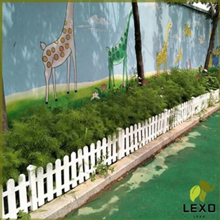 LEXO รั้วรั้วพลาสติก รั้วพลาสติกแต่งสวน สีขาว รั้วสวน รั้วสวนผัก plastic picket fence