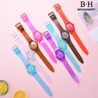 Bhp นาฬิกาข้อมือสปอร์ต สายซิลิโคน สีสันสดใส สําหรับเด็ก