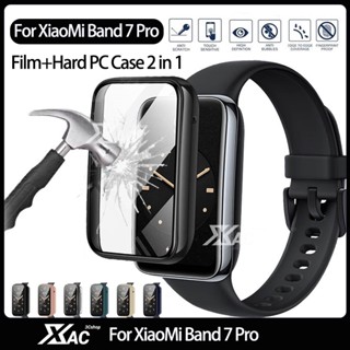 เคส PC แข็ง ป้องกันหน้าจอ สําหรับ Xiaomi Mi Band 7 Pro Smart Watch กันชน เคสป้องกัน พร้อมกระจกนิรภัย เคสอุปกรณ์เสริม