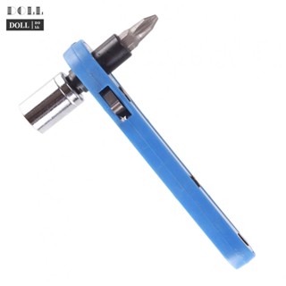 ⭐READY STOCK ⭐3 in 1 Screwdriver Set Blue 1/4 Ratchet Wrench With Bit Socket Screwdriver Set