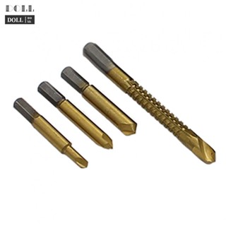 ⭐READY STOCK ⭐4pcs Damaged Screw Extractor With Drill Set Stud Remover Tool Metal Drill Bi