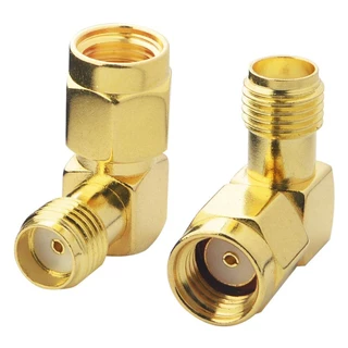 ข้อต่อ หัวแปลงสัญญาณภาพ WiFi RF Adapter Connector SMA RP-SMA 90 45 Male Female ตัวผู้ ตัวเมีย ข้อต่อตรง ข้องอ วายฟาย