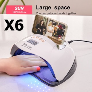 【Good_luck1】เครื่องอบเล็บ SUN X6 X10 280 วัตต์ ไฟ LED 45 ดวง ทาสีเจล สีธรรมดา อะคริลิเจล UV/LED